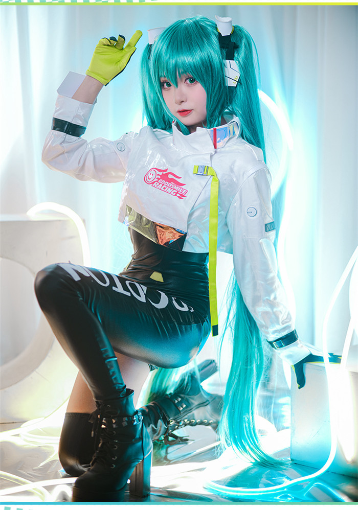 Vocaloid Racing Miku Jumpsuit Game Cosplay Costume