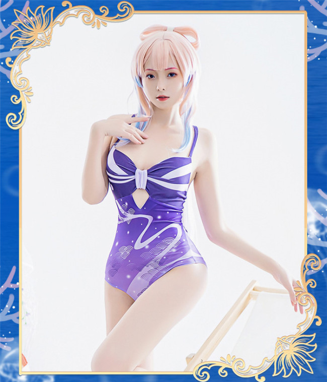 Genshin Impact Sangonomiya Kokomi Bikini Swimsuit Cosplay Costume
