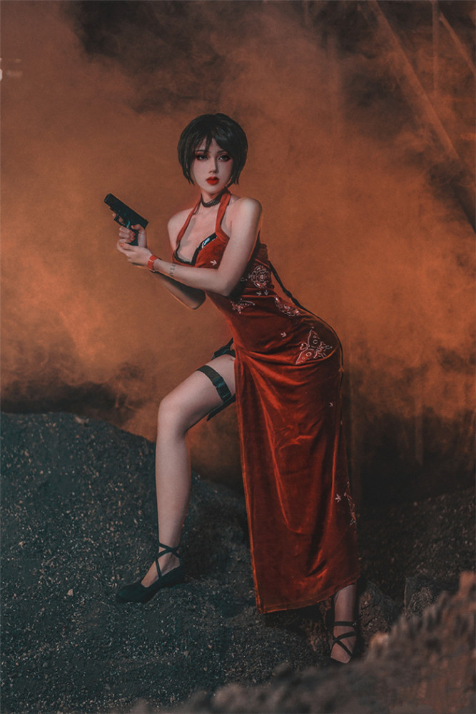 Resident Evil 4 Ada Wong Cheongsam Cosplay Costume