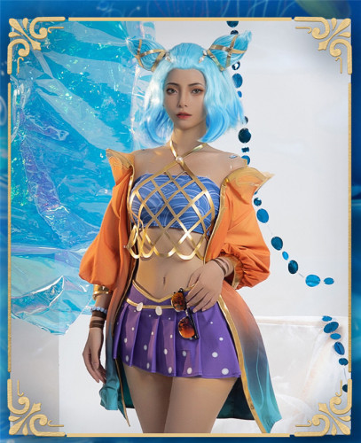 League of Legends Ocean Song Zeri Cosplay Costume