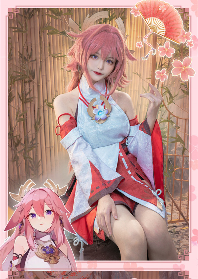 Genshin Impact Yae Miko Cosplay Costume