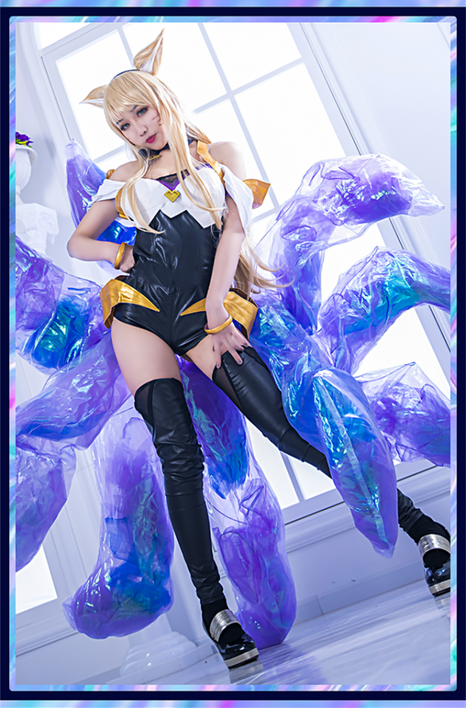 US$ 71.99 - League of Legends KDA Ahri the Nine-Tailed Fox Cosplay Costume  - www.cosplaylight.com
