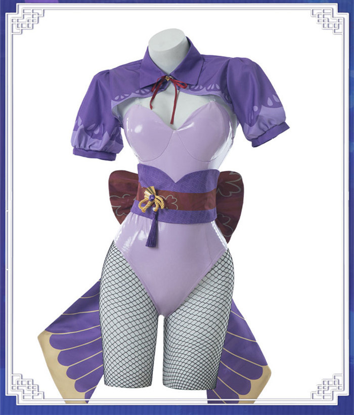 Genshin Impact Baal Raiden Shog Bunny Girl Cosplay Costume