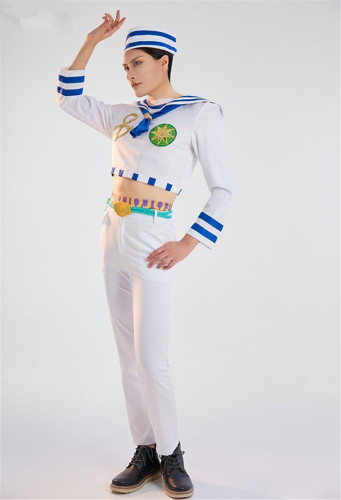 JoJo's Bizarre Adventure Higashikata Jousuke Sailor Suit Cosplay Costume