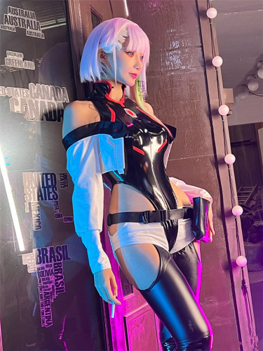 Cyberpunk: Edgerunners Lucy PU Bodysuit Cosplay Costume