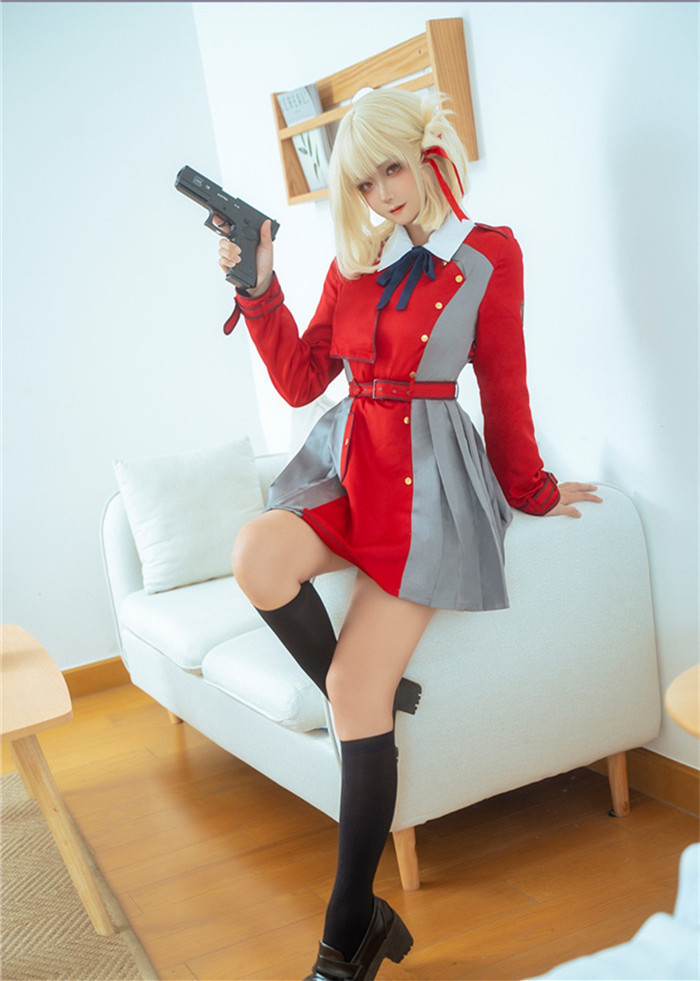 Lycoris Recoil Chisato Nishikigi Uniform Cosplay Costume