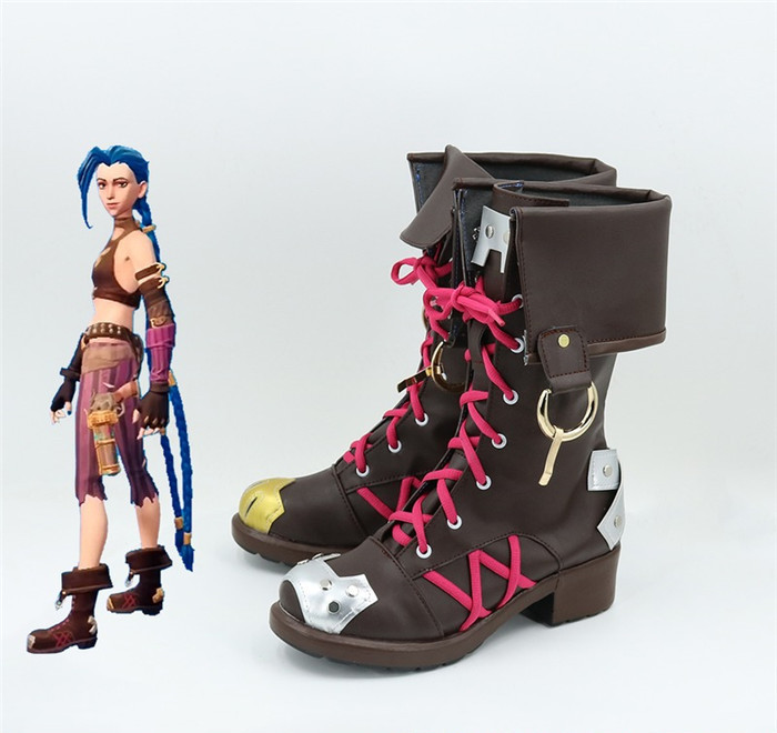 League of Legends LOL Battle of two Cities Jinx Cosplay Boots
