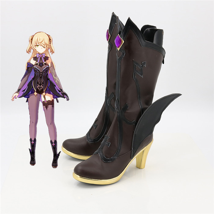 Genshin Impact Fischl Cosplay Shoes