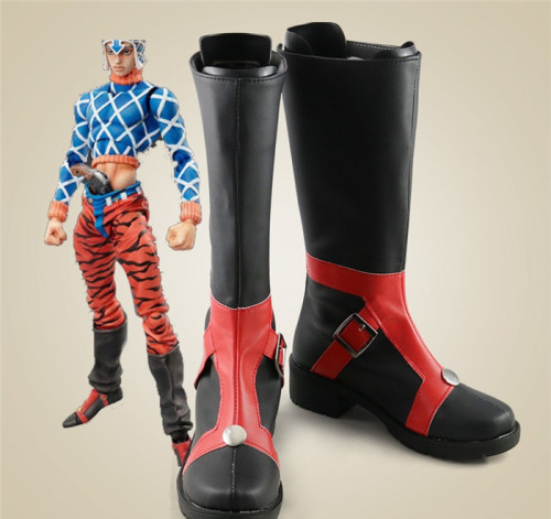 JoJo's Bizarre Adventure Golden Wind Guīdo Mista Cosplay Boots