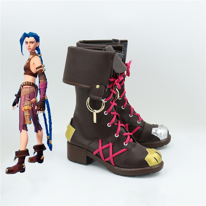 League of Legends LOL Battle of two Cities Jinx Cosplay Boots