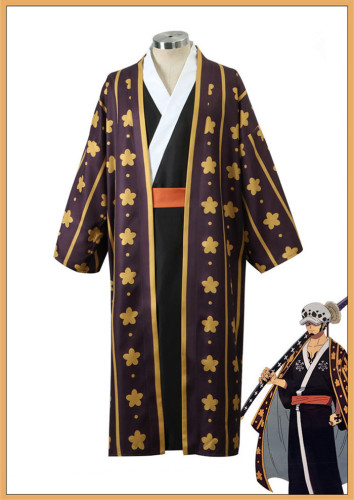 One Piece Wano Country Trafalgar D. Water Law Cosplay Costume