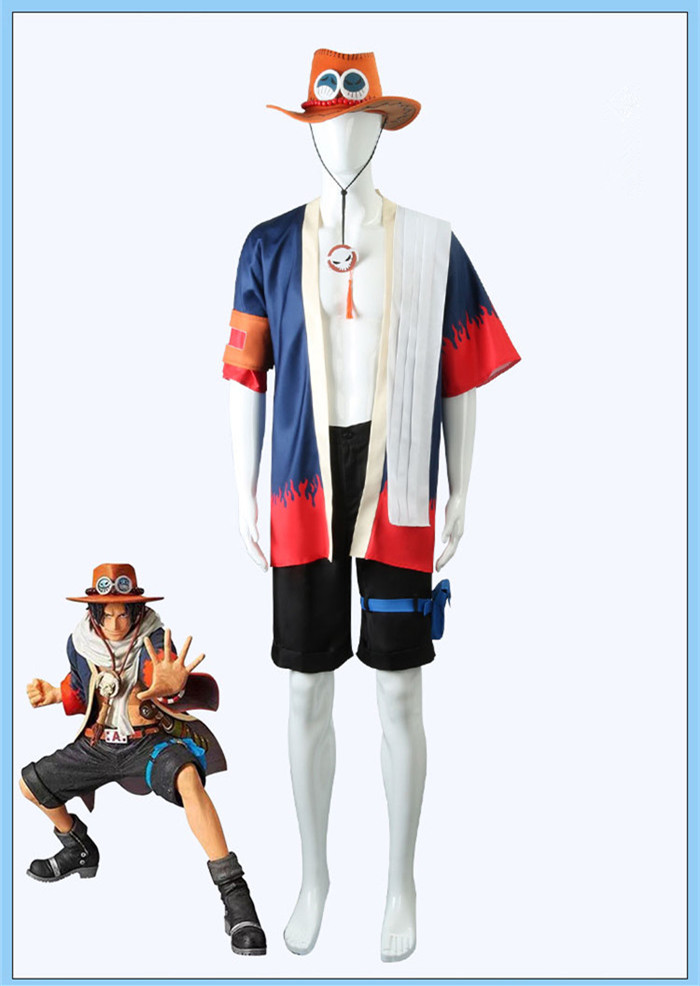 US$ 44.99 - One Piece Portgas·D· Ace Cosplay Costume - www.cosplaylight.com