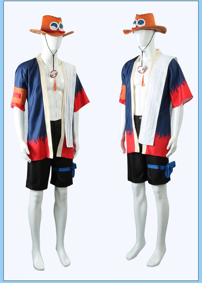 One Piece Portgas·D· Ace Cosplay Costume