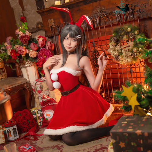Bunny Girl Sakurajima Mai Christams Cosplay Costume