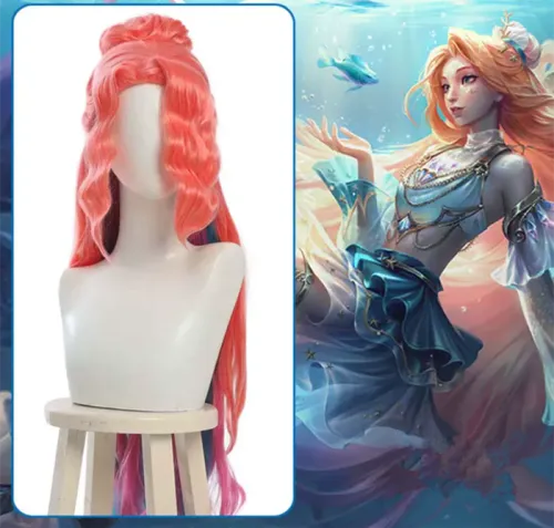 League of Legends Ocean Song Seraphine Cosplay Wig