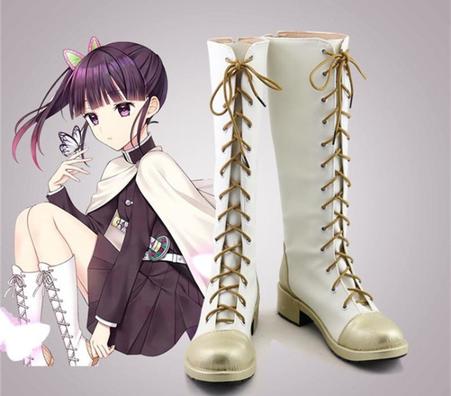 Demon Slayer Kimetsu no Yaiba Tsuyuri Kanao Cosplay Boots