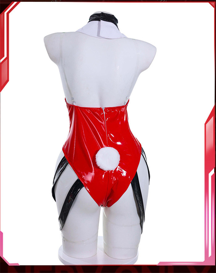 Neon Genesis Evangelion EVA Asuka Langley Sohryu Bunny Girl Bodysuit Cosplay Costume