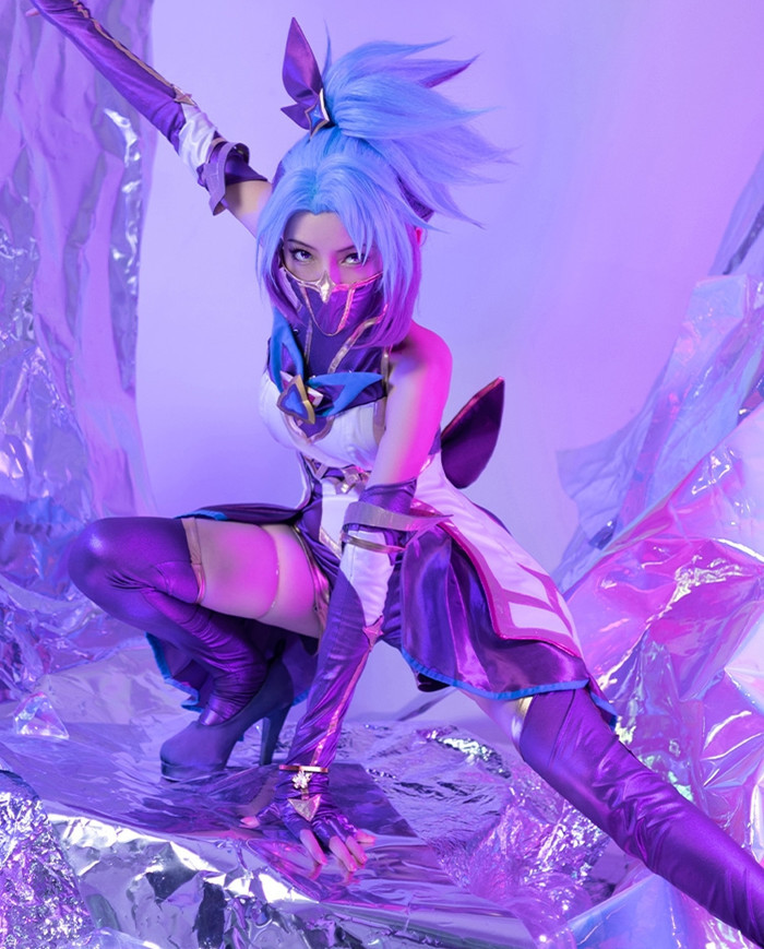 League of Legends Star Guardian Akali Cosplay Costume