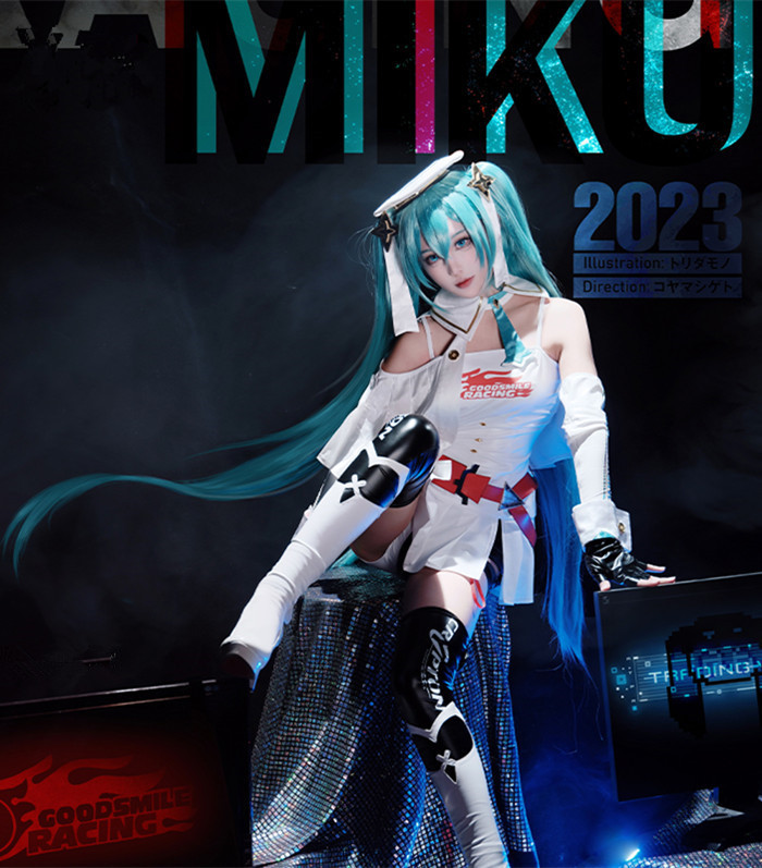 Vocaloid Miku Racing Cosplay Costume