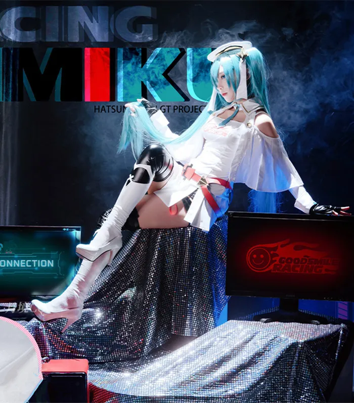 Vocaloid Miku Racing Cosplay Costume