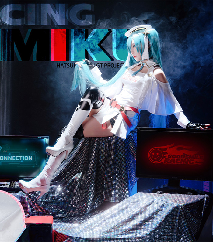 Vocaloid Miku Racing Cosplay Costume