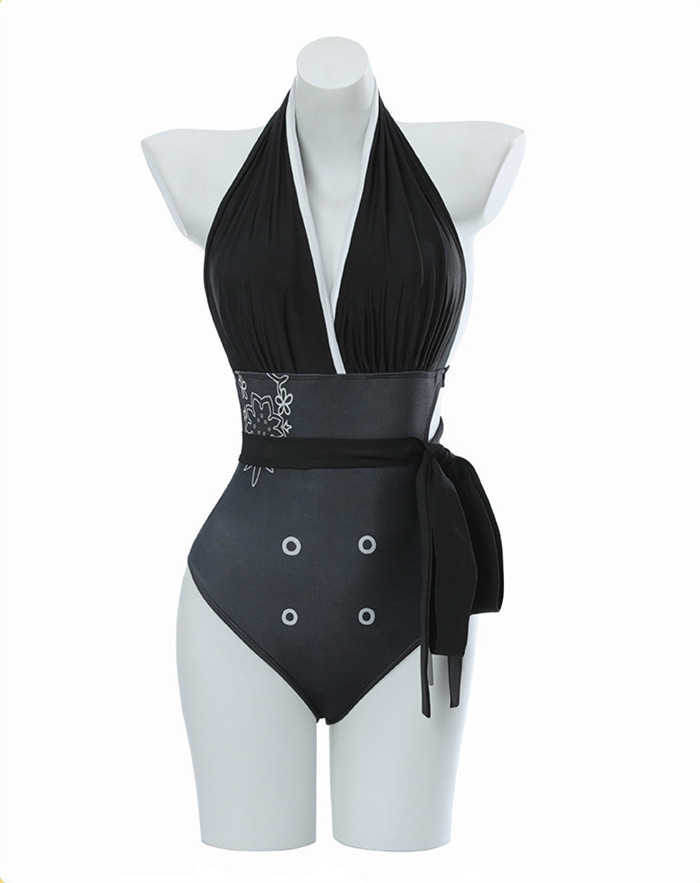 NieR: Automata 2B YoRHa No.2 Type B Swimsuit Bikini Cosplay Costume