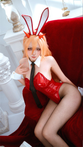 Chainsaw Man Power Bunny Girl Cosplay Costume