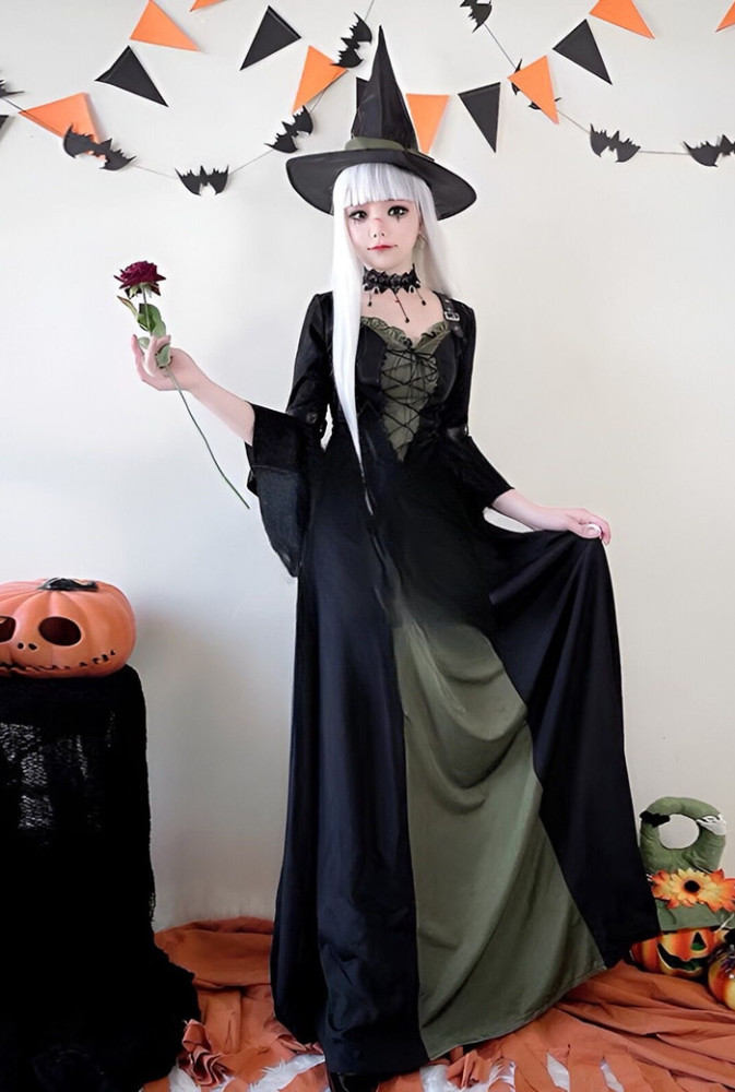 Witch Halloween Magic Robe Cosplay Costume