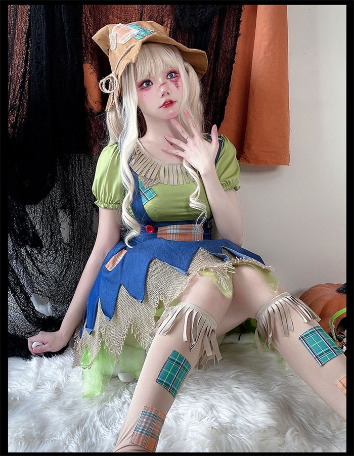 Scarecrow Halloween Witch Cosplay Costume