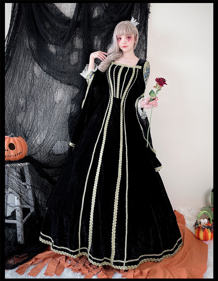 Halloween Vintage Royal Queen Dress Cosplay Costume