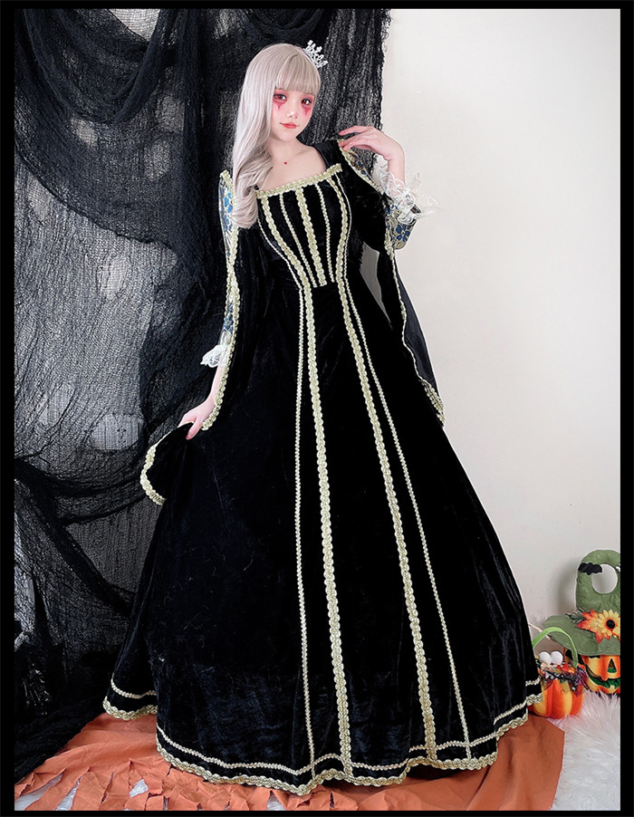 Halloween Vintage Royal Queen Dress Cosplay Costume