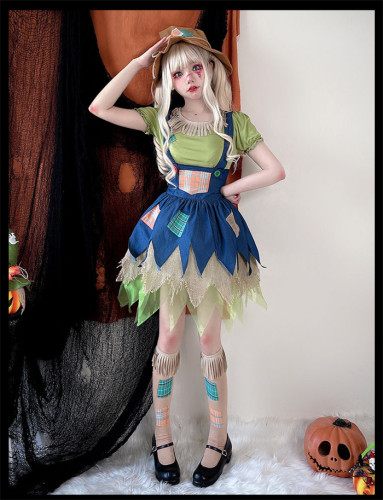 Scarecrow Halloween Witch Cosplay Costume