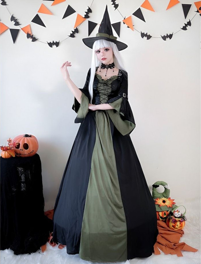 Witch Halloween Magic Robe Cosplay Costume