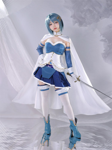 Puella Magi Madoka Magica Miki Sayaka Cosplay Costume