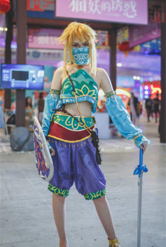 The Legend of Zelda Breath of the Wild Women's Link Cosplay Costume