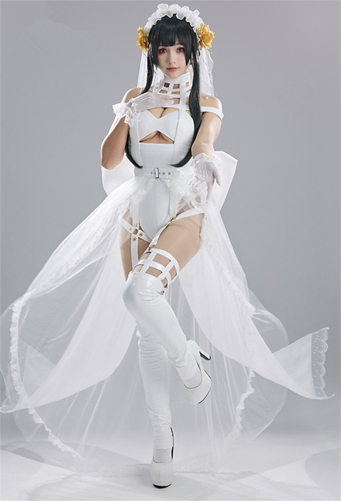 Spy x Family Thorn Princess Yor Forger Wedding Dress Cosplay Costume