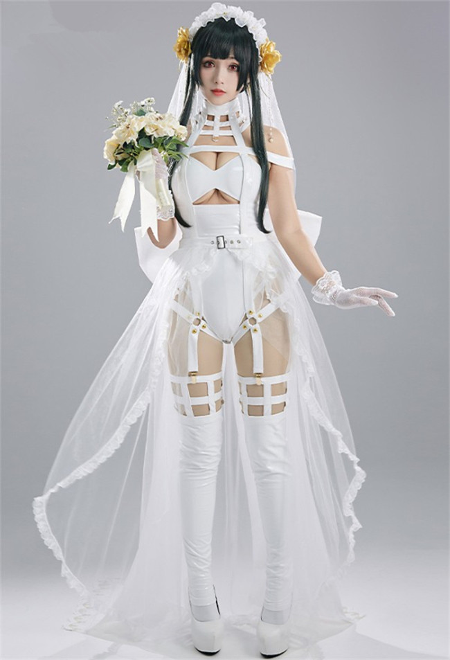 Spy x Family Thorn Princess Yor Forger Wedding Dress Cosplay Costume