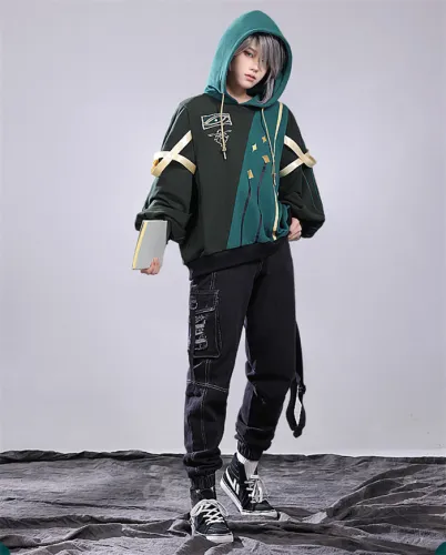 Genshin Impact Alhaitham Pullover Hooded Sweatshirt Streetwear Hoodie