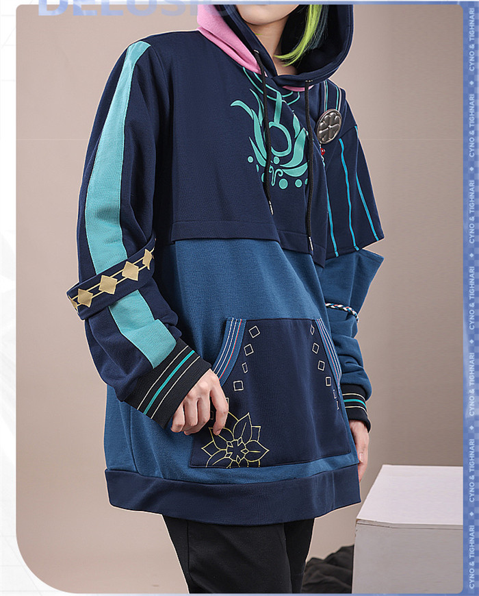 Genshin Impact Tighnari Pullover Hooded Sweatshirt Daily leisure Streetwear Hoodie