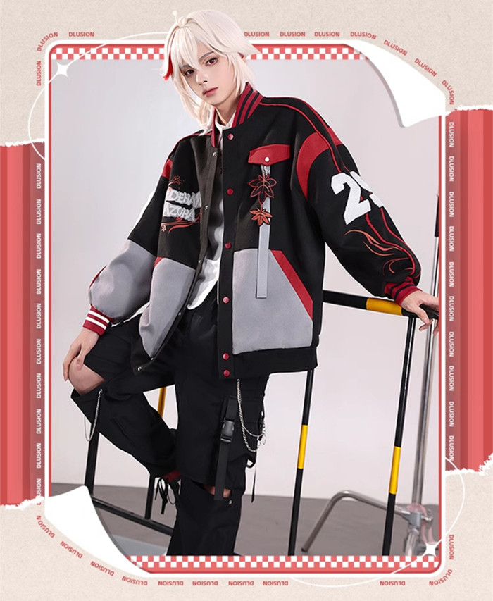 Genshin Impact Kaedehara Kazuha Derivative Baseball Uniform Daily Leisure Jacket