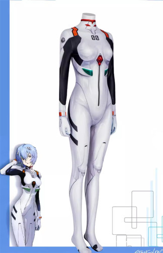 Neon Genesis Evangelion EVA  Ayanami Rei 3D Printed Bodysuit Jumpsuit Cosplay Costume
