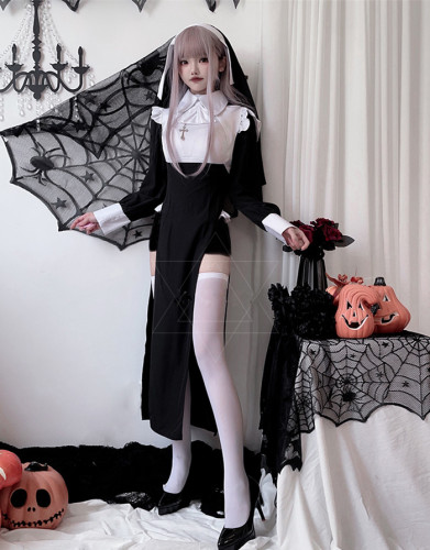 Cross Nun DS Sexy Nightclub Maid Costume Vampire Zombie Halloween Costume