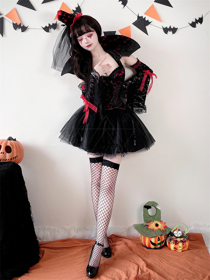 Sexy Adult Magician Witch Costume Vampire Stage Dress for Woman Halloween Costume