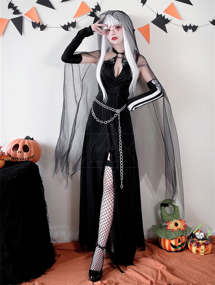 Sexy Adult Hellbringer Witch Vampire Zombie Party Halloween Costume