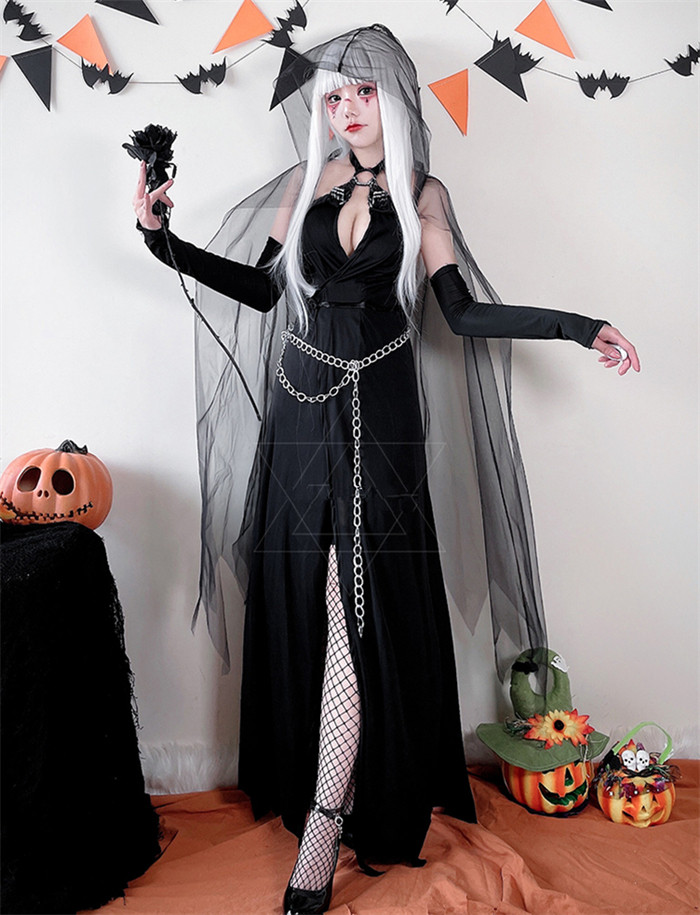 Sexy Adult Hellbringer Witch Vampire Zombie Party Halloween Costume