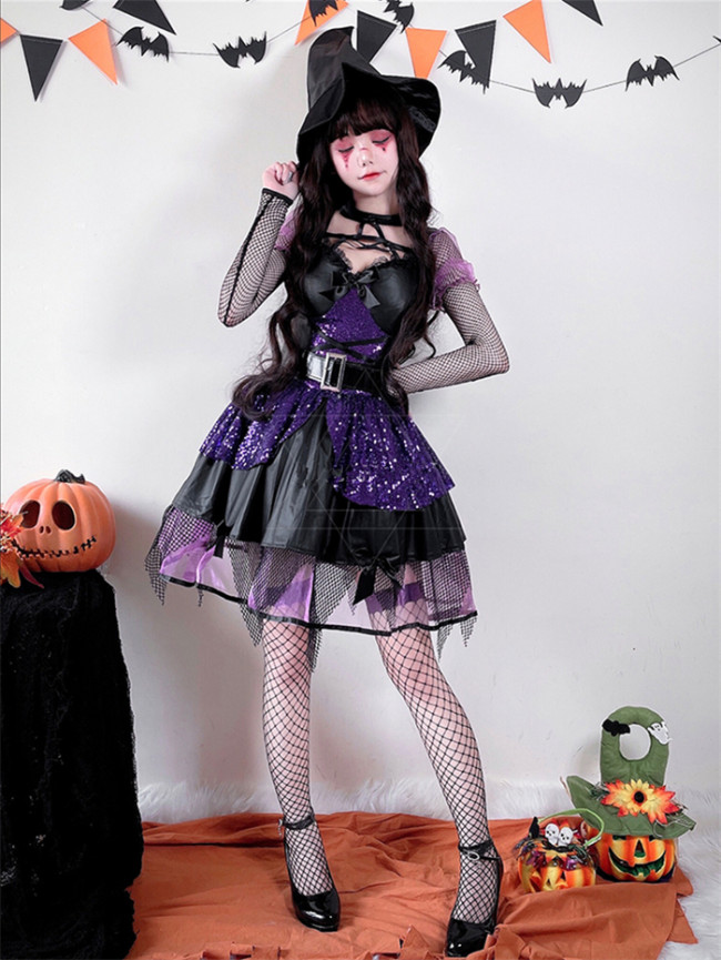 Sexy Adult Outfits Little Devil Witch Devil Vampire Bride Dress Halloween Costume