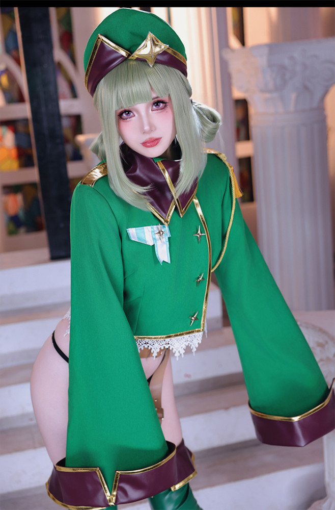 Magical Girls Araga Kiwi Green Cosplay Costume