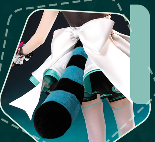 Vocaloid Hatsune Miku Little Raccoon Movable Tail Cosplay Props