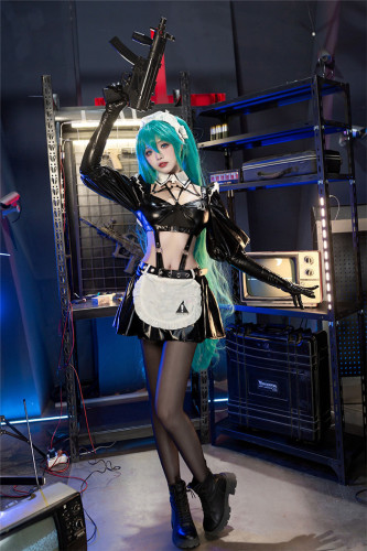 Vocaloid Hatsune Miku Maid Sexy Cosplay Costume