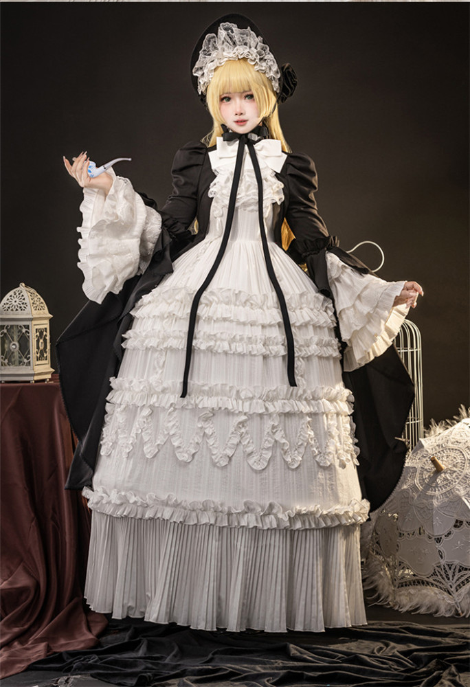 GOSICK Victorique De Blois Rococo Lolita Dress Cosplay Costume